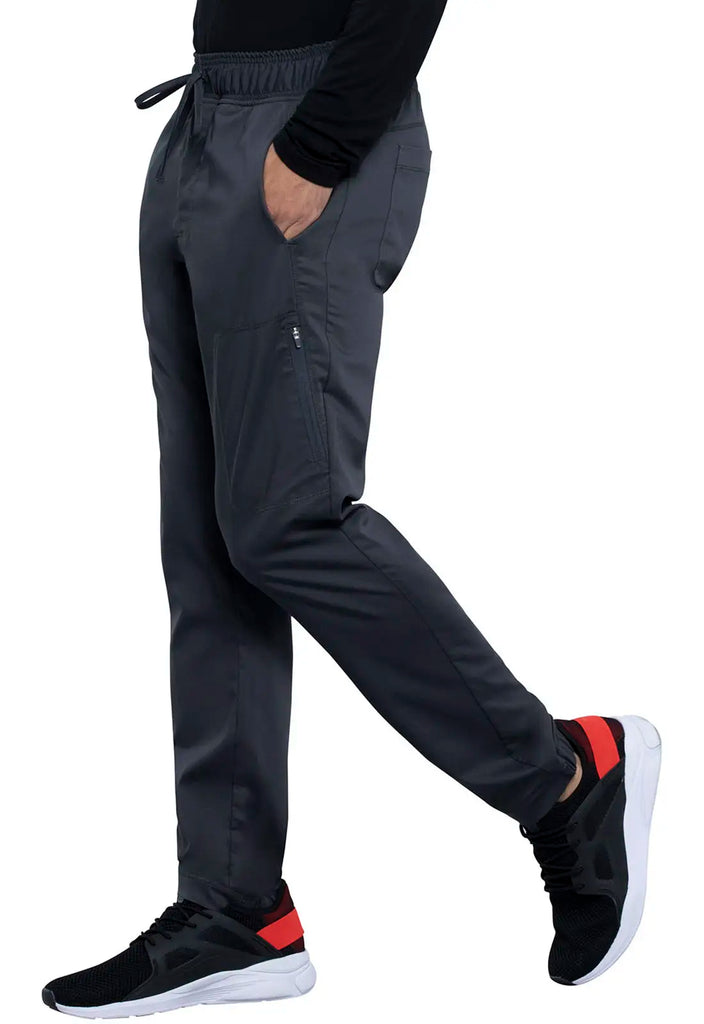 Cherokee Scrubs Men's Natural Rise Jogger Pewter | scrub-supply.com