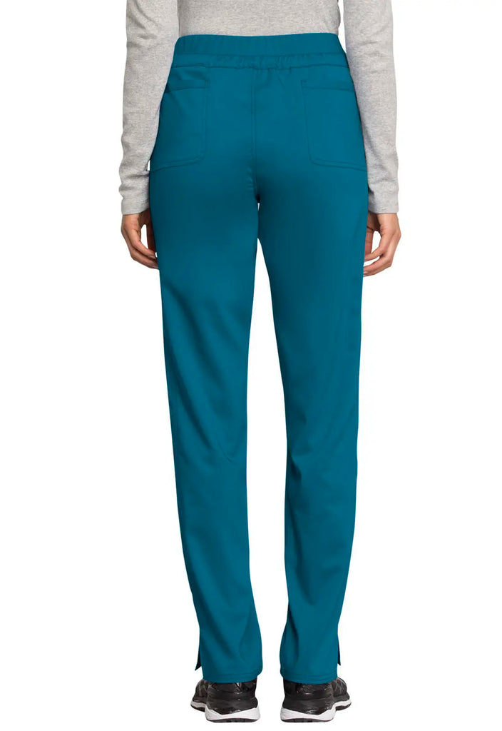 Cherokee Scrubs Women's Mid Rise Tapered Leg Drawstring Pant Caribbean Blue | scrub-supply.com