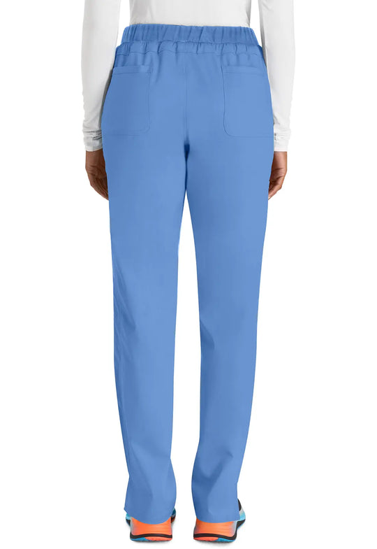 Cherokee Scrubs Women's Mid Rise Tapered Leg Drawstring Pant Ceil Blue | scrub-supply.com