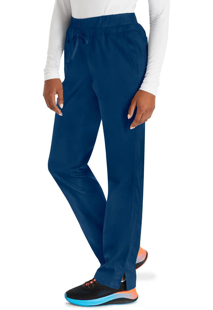 Cherokee Scrubs Women's Mid Rise Tapered Leg Drawstring Pant Navy | scrub-supply.com