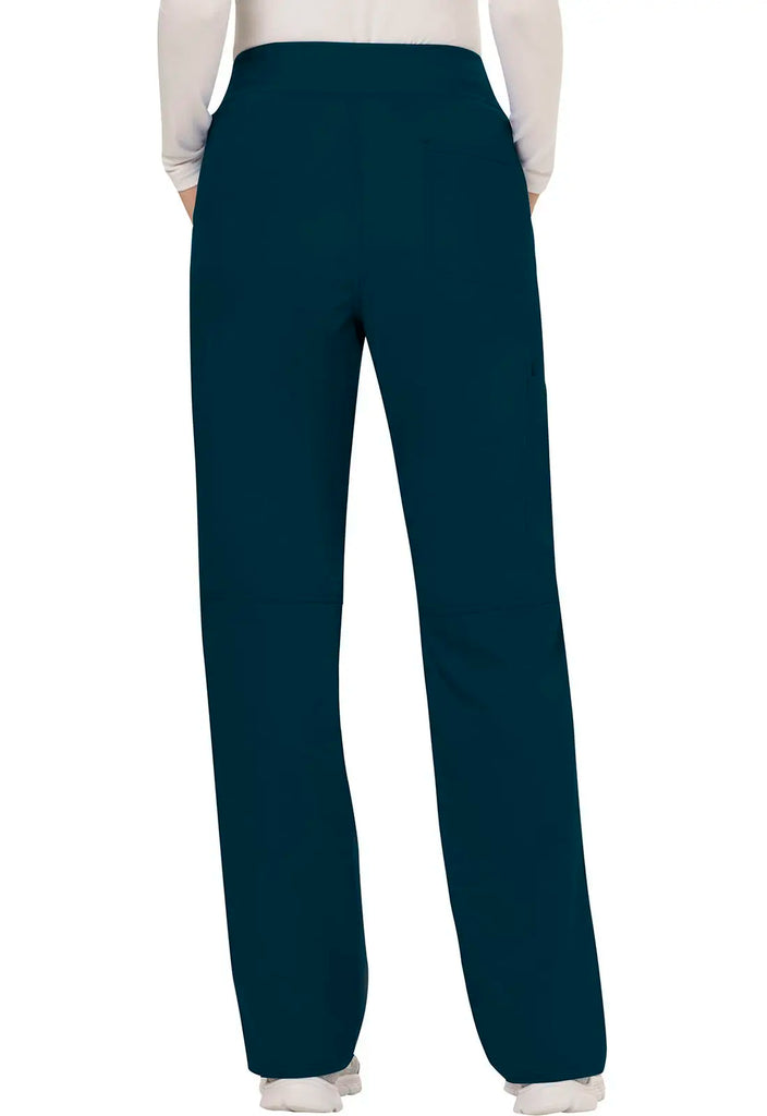 Cherokee Scrubs Women's Mid Rise Straight Leg Pull-on Pant Caribbean Blue | scrub-supply.com