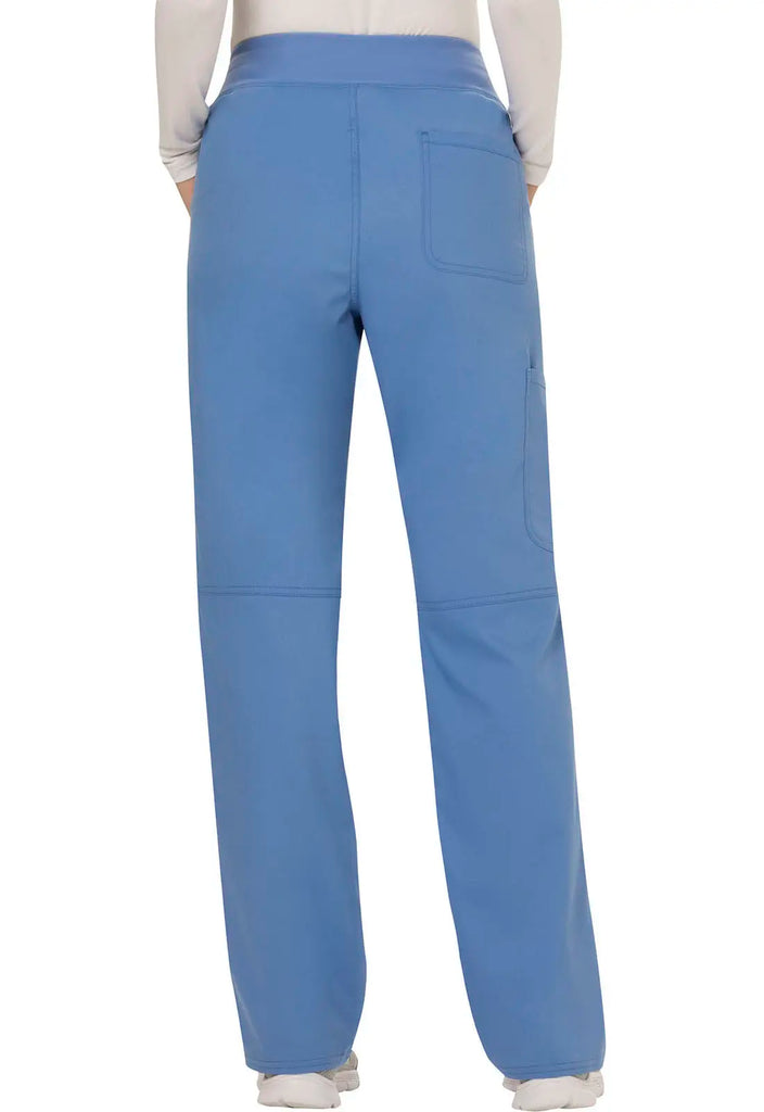 Cherokee Scrubs Mid Rise Straight Leg Pull-on Pant Ceil Blue | scrub-supply.com