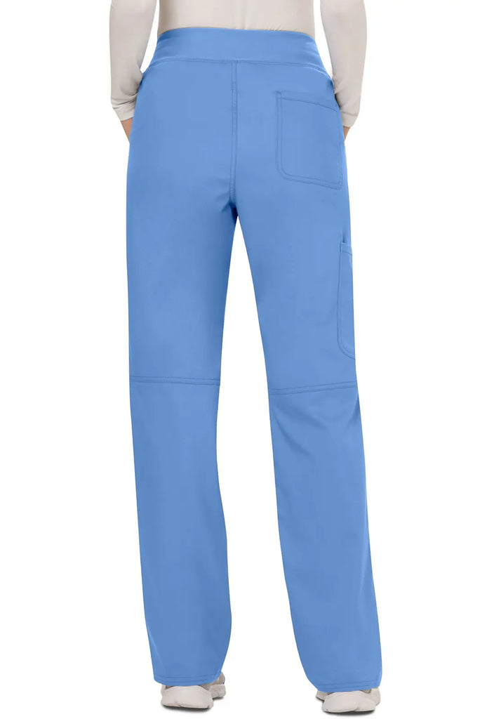 Cherokee Scrubs Women's Mid Rise Straight Leg Pull-on Pant Ceil Blue | scrub-supply.com