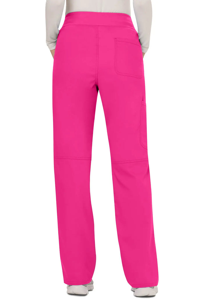 Cherokee Scrubs Women's Mid Rise Straight Leg Pull-on Pant Electric Pink | scrub-supply.com