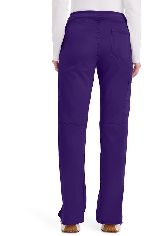 Cherokee Scrubs Women's Mid Rise Straight Leg Pull-on Pant Grape | scrub-supply.com