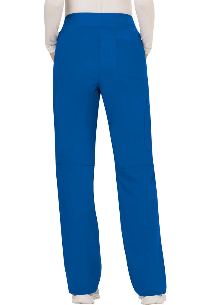 Cherokee Scrubs Mid Rise Straight Leg Pull-on Pant Royal Blue | scrub-supply.com