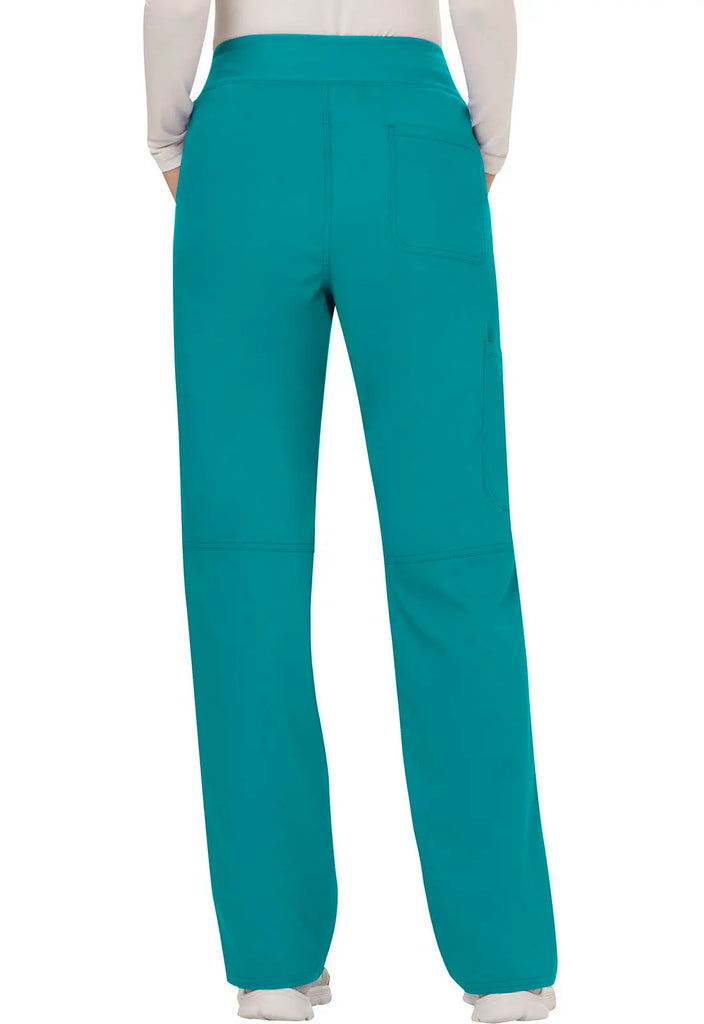 Cherokee Scrubs Women's Mid Rise Straight Leg Pull-on Pant Teal | scrub-supply.com