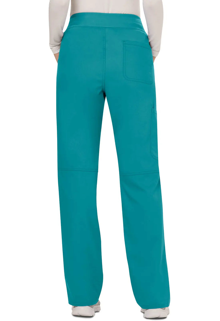 Cherokee Scrubs Women's Mid Rise Straight Leg Pull-on Pant Teal | scrub-supply.com