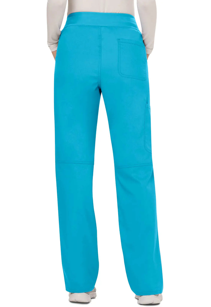 Cherokee Scrubs Women's Mid Rise Straight Leg Pull-on Pant Turquoise | scrub-supply.com