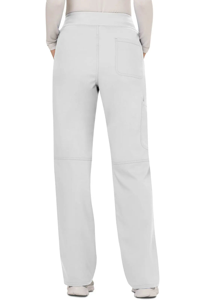 Cherokee Scrubs Women's Mid Rise Straight Leg Pull-on Pant White | scrub-supply.com