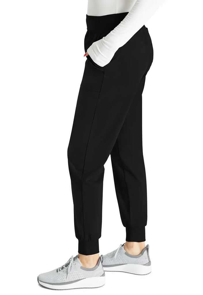 Cherokee Scrubs Women's Mid Rise Jogger Black | scrub-supply.com