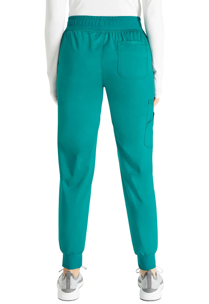 Cherokee Scrubs Women's Mid Rise Jogger Hunter Green | scrub-supply.com