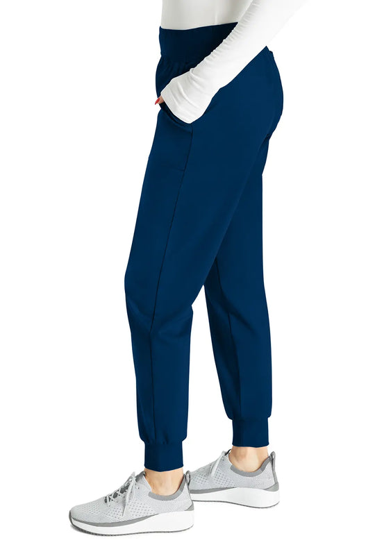 Cherokee Scrubs Women's Mid Rise Jogger Navy | scrub-supply.com