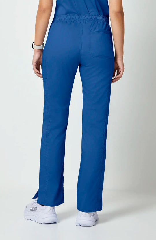 Cherokee Scrubs Women's Mid Rise Moderate Flare Leg Drawstring P Royal Blue | scrub-supply.com