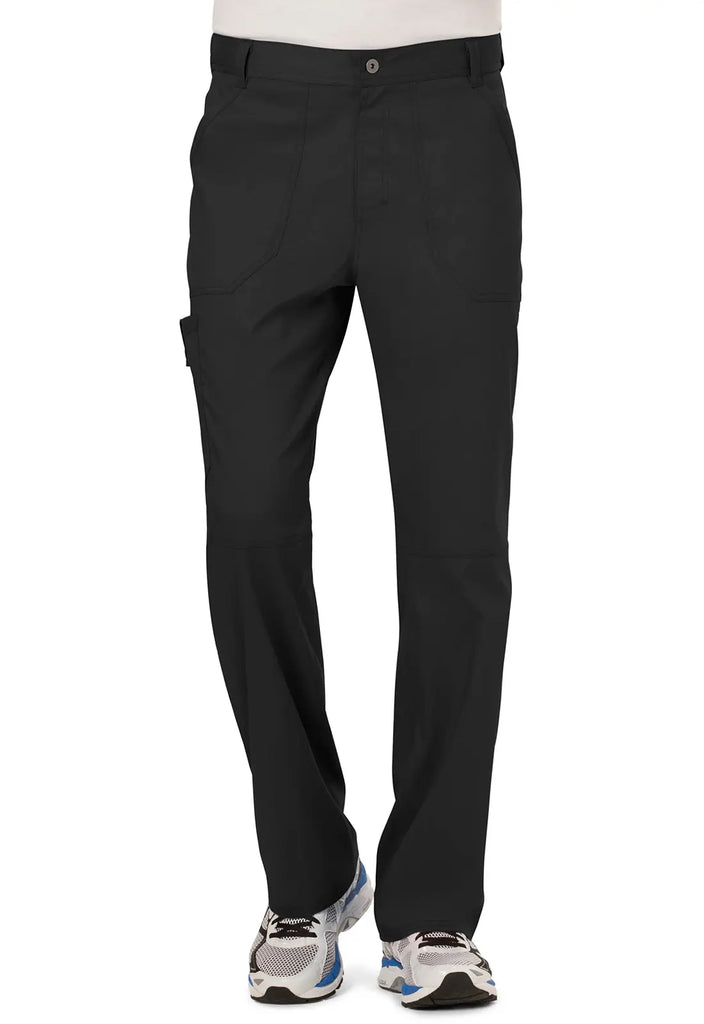 Cherokee Scrubs Men's Mid Rise Tapered Leg Pant Black | scrub-supply.com