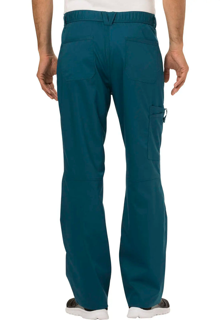 Cherokee Scrubs Men's Mid Rise Tapered Leg Pant Caribbean Blue | scrub-supply.com