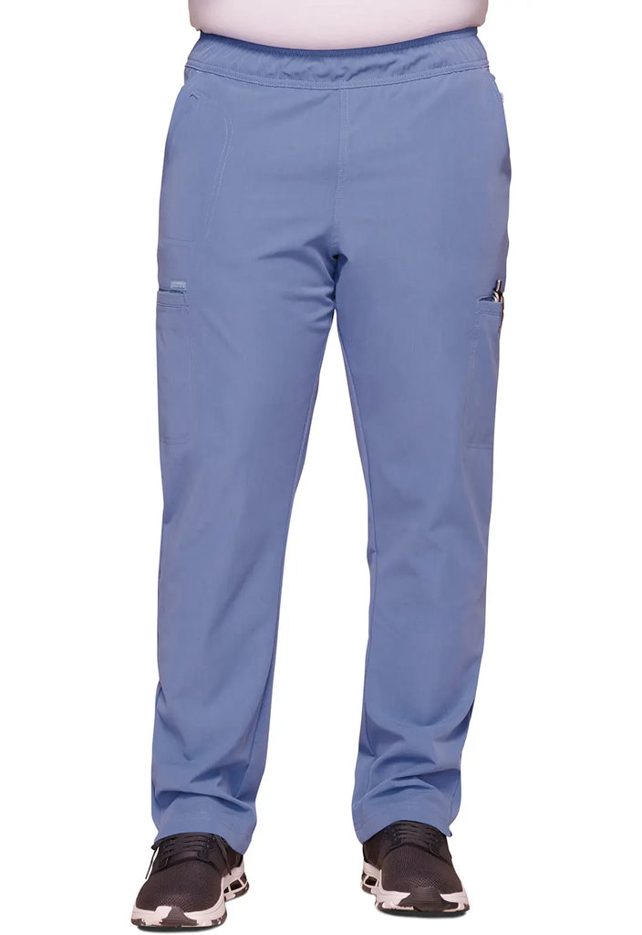 Cherokee Scrubs Men's Mid Rise Tapered Leg Pant Ceil Blue | scrub-supply.com