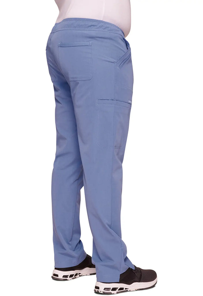 Cherokee Scrubs Men's Mid Rise Tapered Leg Pant Ceil Blue | scrub-supply.com