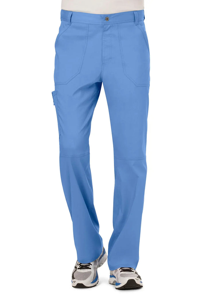 Cherokee Scrubs Men's Mid Rise Tapered Leg Pant Ceil Blue | scrub-supply.com