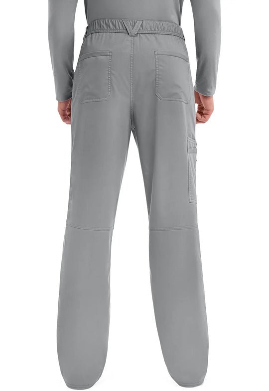 Cherokee Scrubs Men's Mid Rise Tapered Leg Pant Grey | scrub-supply.com