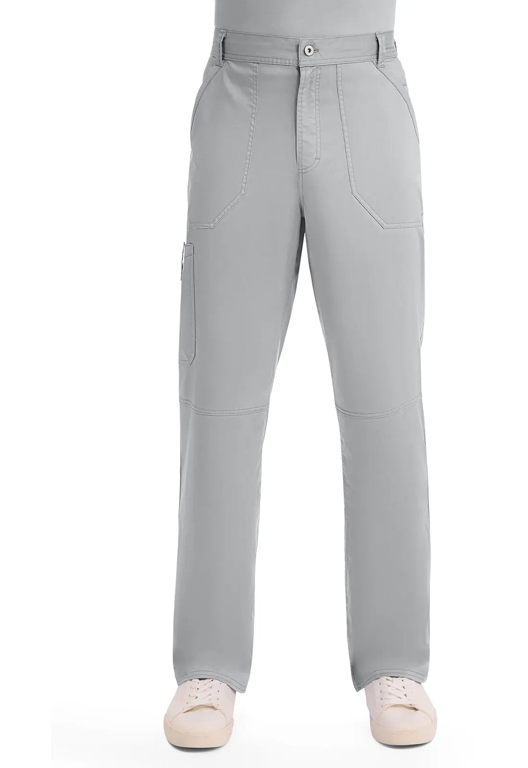 Cherokee Scrubs Men's Mid Rise Tapered Leg Pant Grey | scrub-supply.com