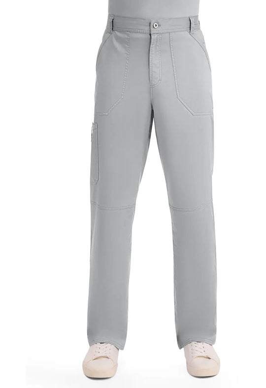 Cherokee Scrubs Men's Mid Rise Tapered Leg Pant Grey | scrub-supply.com