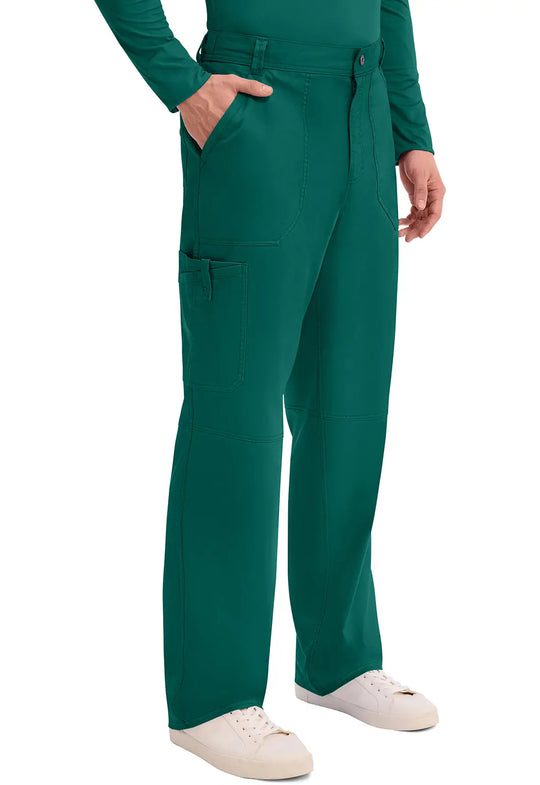 Cherokee Scrubs Men's Mid Rise Tapered Leg Pant Hunter Green | scrub-supply.com