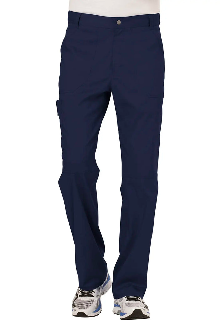 Cherokee Scrubs Men's Mid Rise Tapered Leg Pant Navy | scrub-supply.com