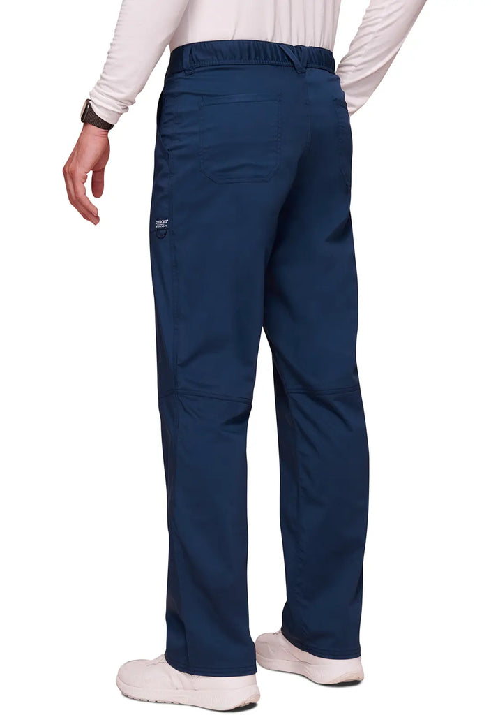 Cherokee Scrubs Men's Mid Rise Tapered Leg Pant Navy | scrub-supply.com