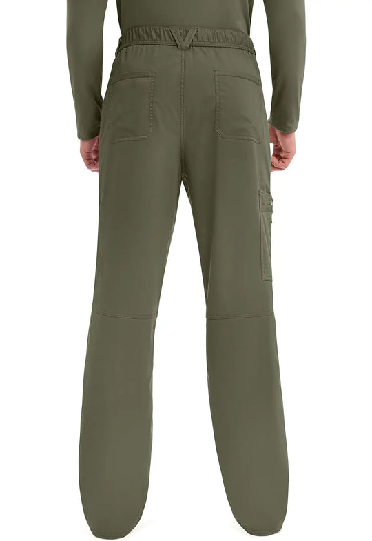Cherokee Scrubs Men's Mid Rise Tapered Leg Pant Olive | scrub-supply.com