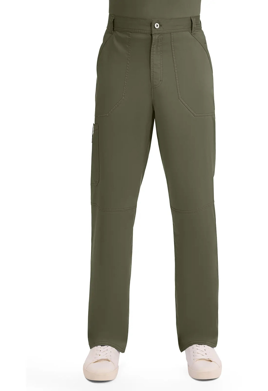 Cherokee Scrubs Men's Mid Rise Tapered Leg Pant Olive | scrub-supply.com