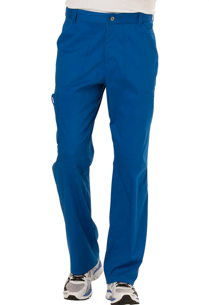 Cherokee Scrubs Men's Mid Rise Tapered Leg Pant Royal Blue | scrub-supply.com