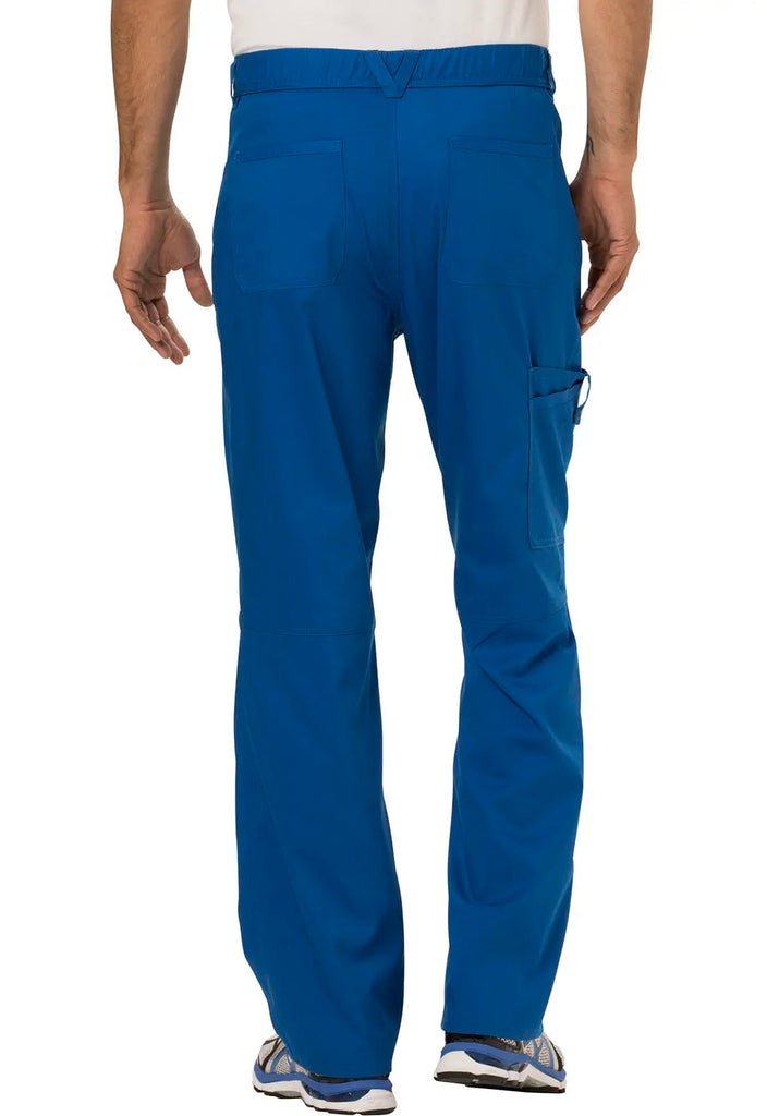 Cherokee Scrubs Men's Mid Rise Tapered Leg Pant Royal Blue | scrub-supply.com