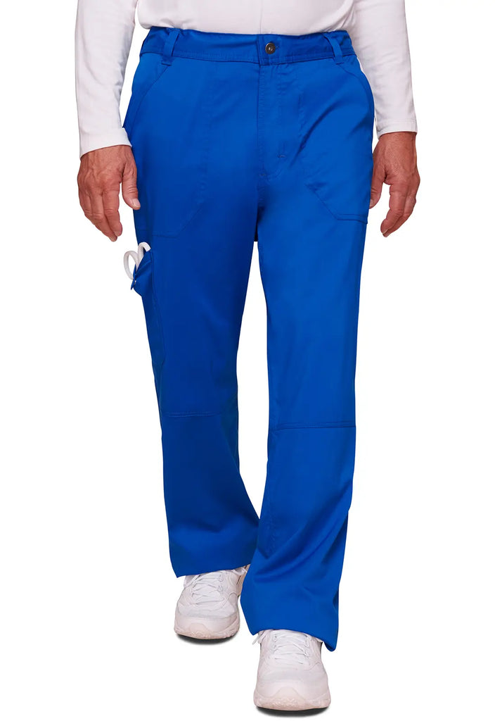 Cherokee Scrubs Men's Mid Rise Tapered Leg Pant Royal Blue | scrub-supply.com