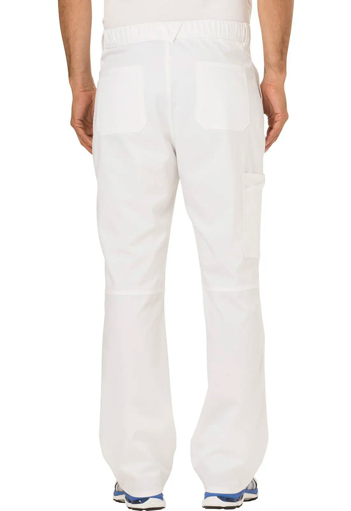 Cherokee Scrubs Men's Mid Rise Tapered Leg Pant White | scrub-supply.com