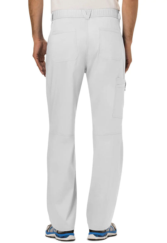 Cherokee Scrubs Men's Mid Rise Tapered Leg Pant White | scrub-supply.com