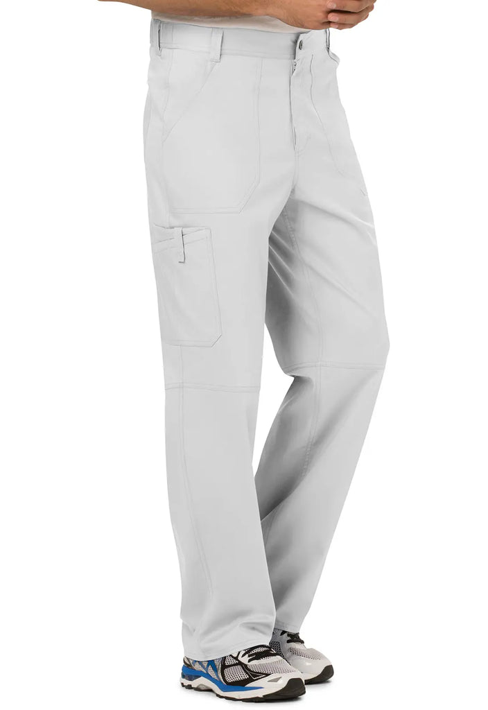 Cherokee Scrubs Men's Mid Rise Tapered Leg Pant White | scrub-supply.com