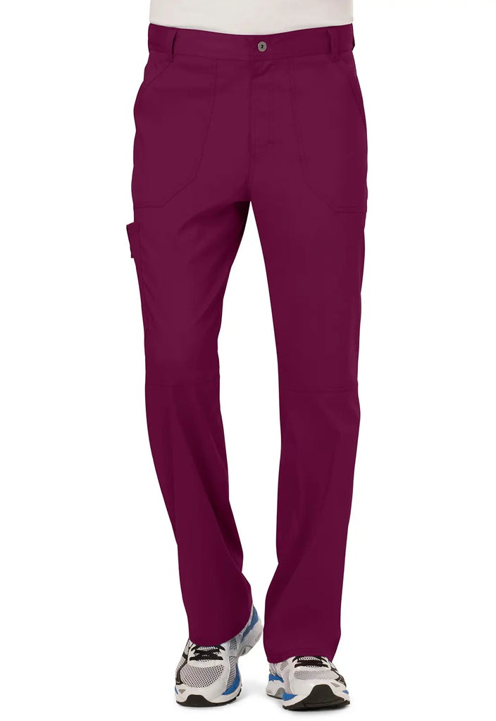 Cherokee Scrubs Men's Mid Rise Tapered Leg Pant Wine | scrub-supply.com