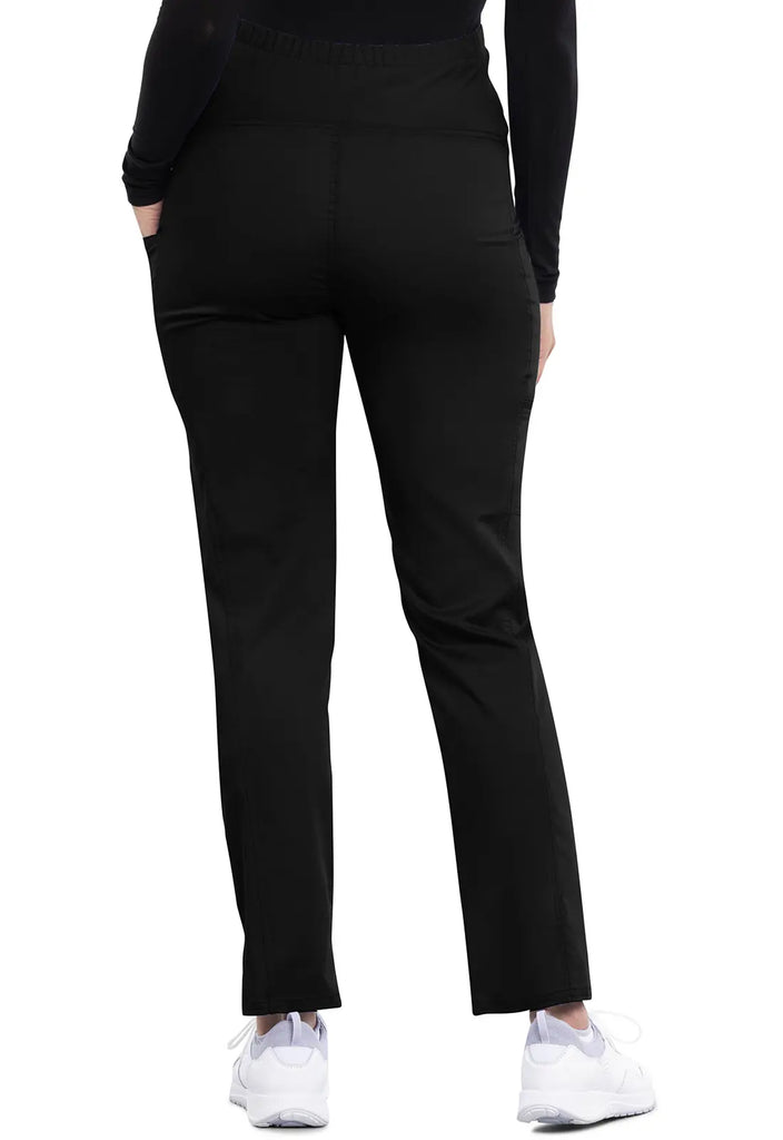 Cherokee Scrubs Maternity Straight Leg Pant Black | scrub-supply.com