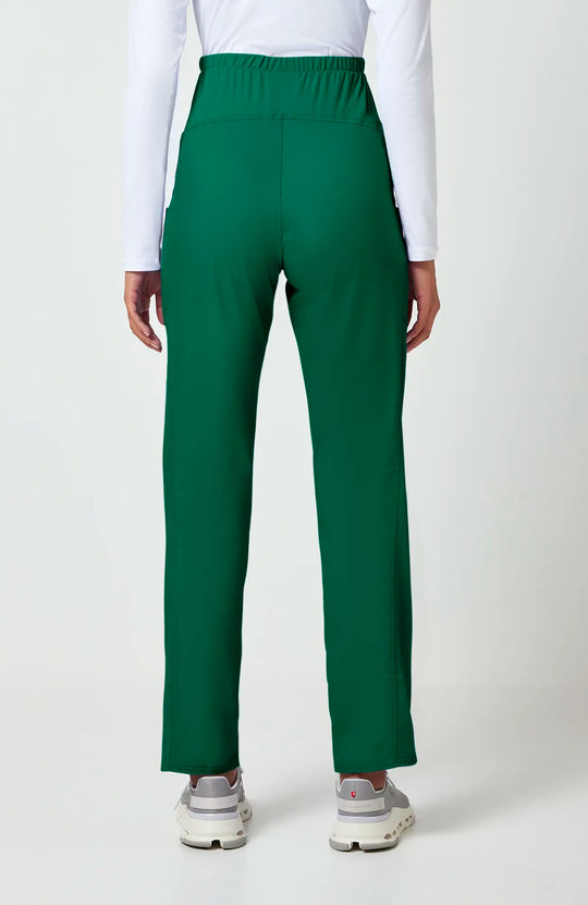 Cherokee Scrubs Maternity Straight Leg Pant Hunter Green | scrub-supply.com