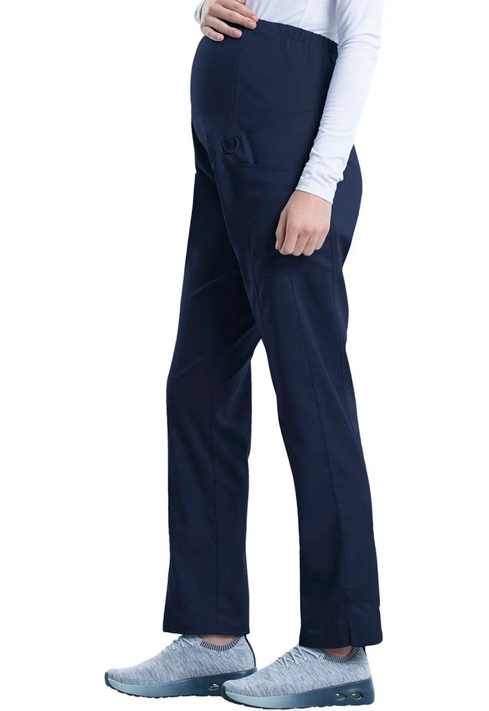 Cherokee Scrubs Maternity Straight Leg Pant Navy | scrub-supply.com