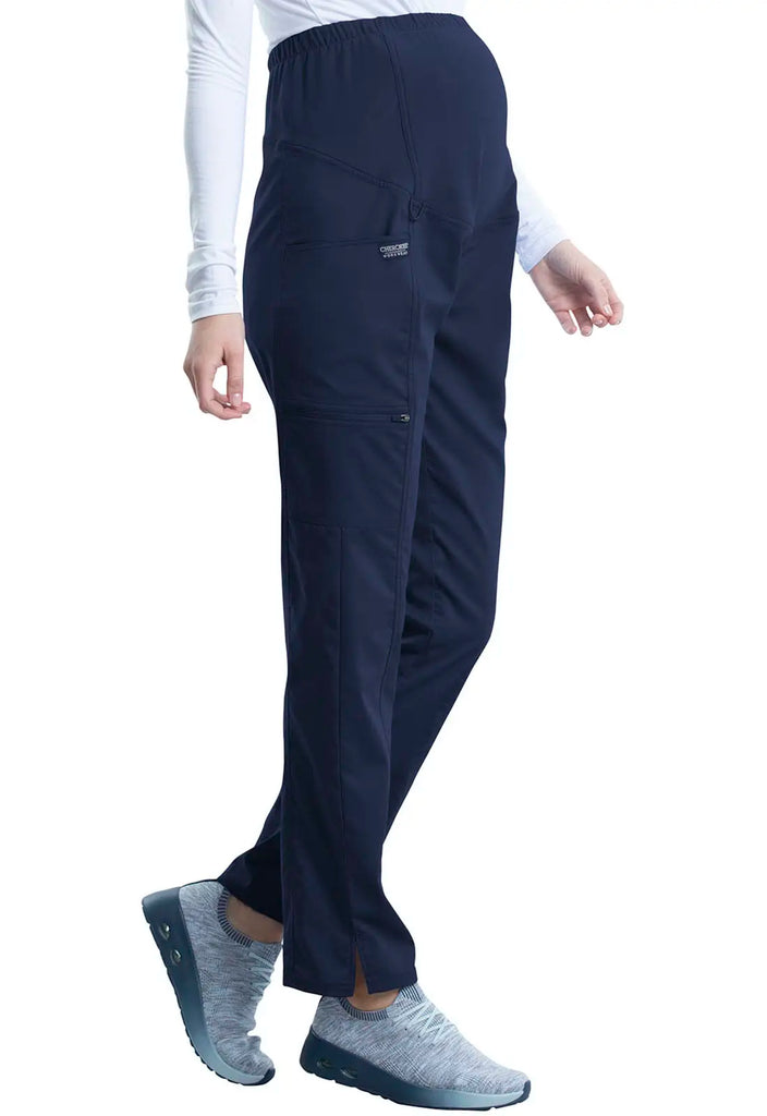 Cherokee Scrubs Maternity Straight Leg Pant Navy | scrub-supply.com