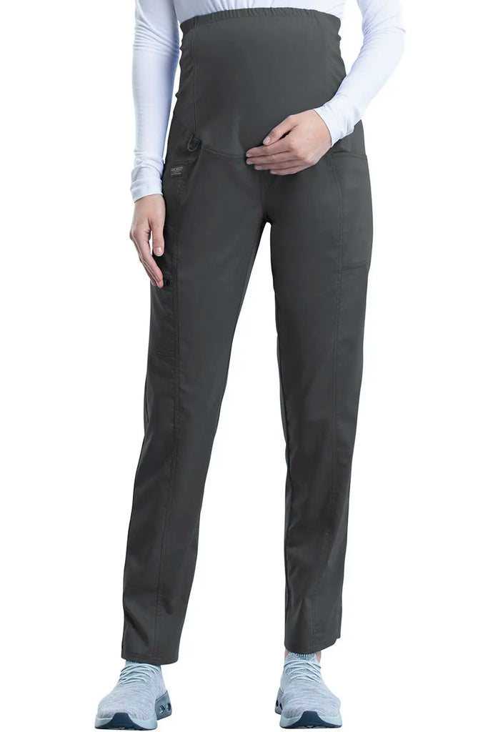 Cherokee Scrubs Maternity Straight Leg Pant Pewter | scrub-supply.com