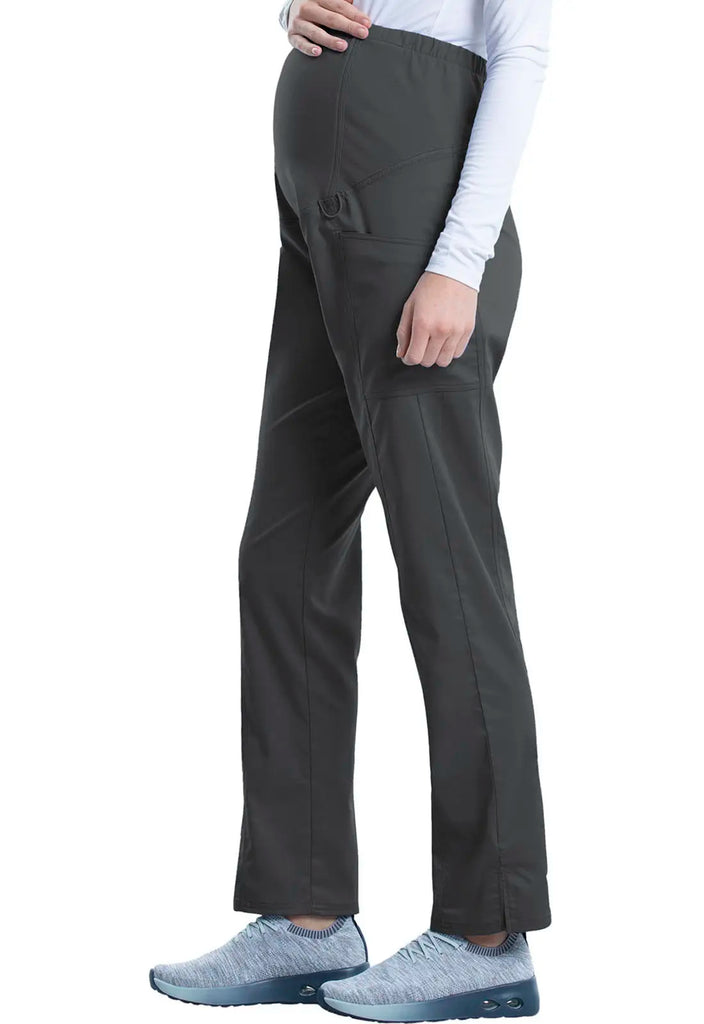 Cherokee Scrubs Maternity Straight Leg Pant Pewter | scrub-supply.com