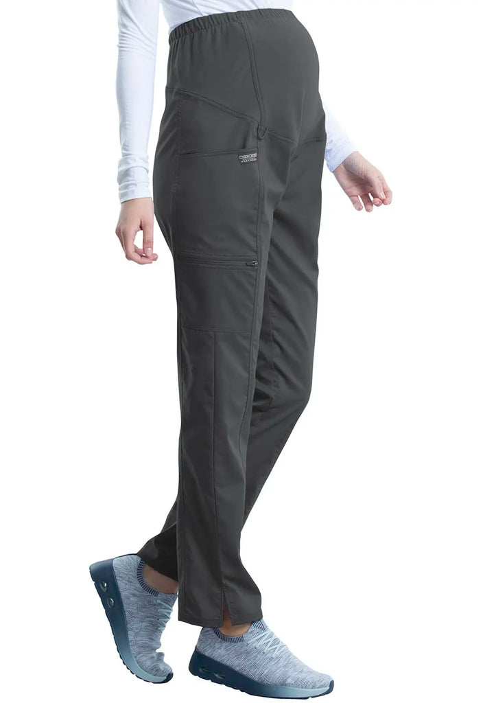 Cherokee Scrubs Maternity Straight Leg Pant Pewter | scrub-supply.com