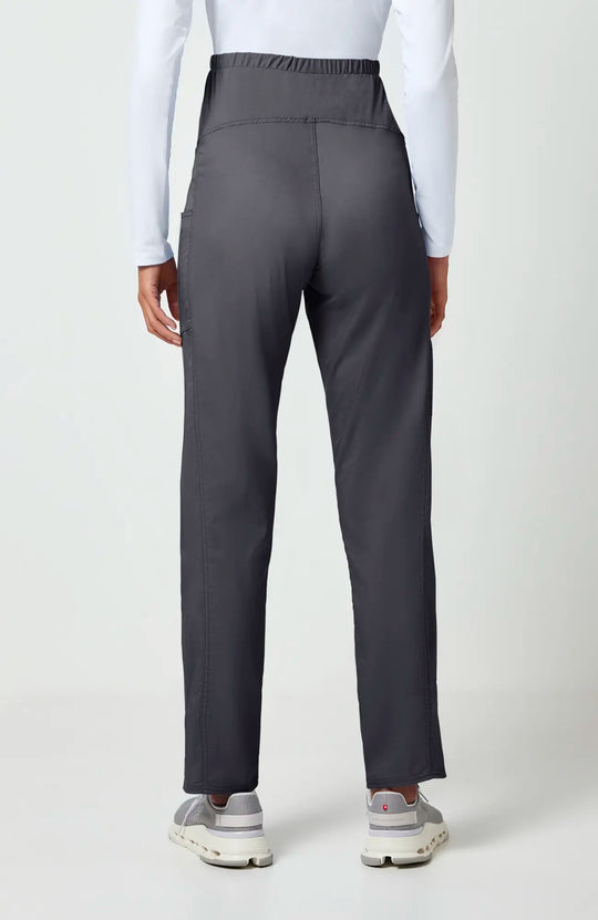 Cherokee Scrubs Maternity Straight Leg Pant Pewter | scrub-supply.com