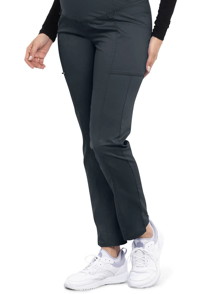 Cherokee Scrubs Maternity Straight Leg Pant Pewter | scrub-supply.com