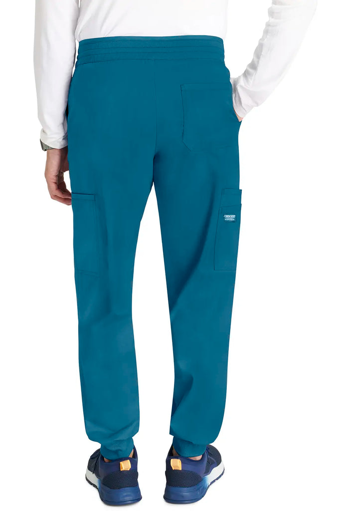 Cherokee Scrubs Men's Jogger Caribbean Blue | scrub-supply.com