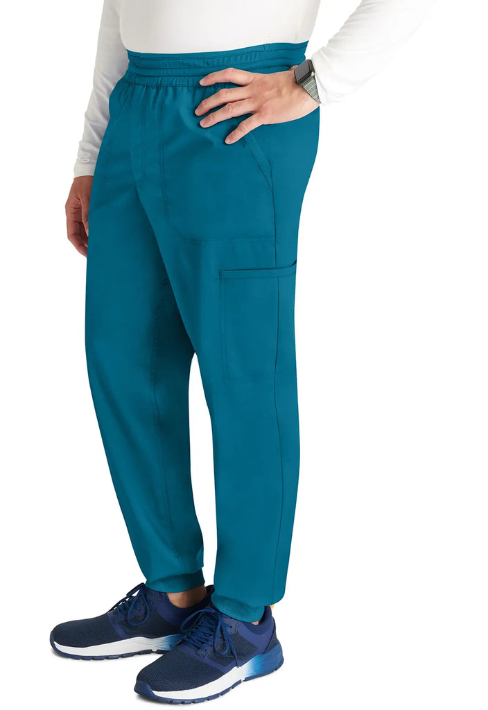 Cherokee Scrubs Men's Jogger Caribbean Blue | scrub-supply.com