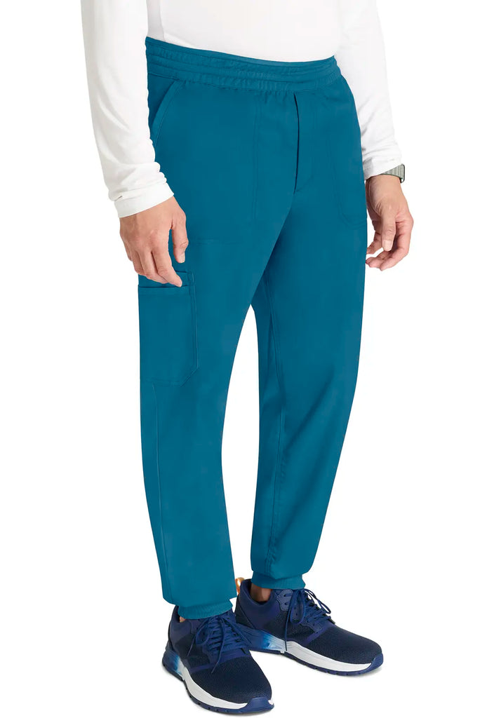 Cherokee Scrubs Men's Jogger Caribbean Blue | scrub-supply.com